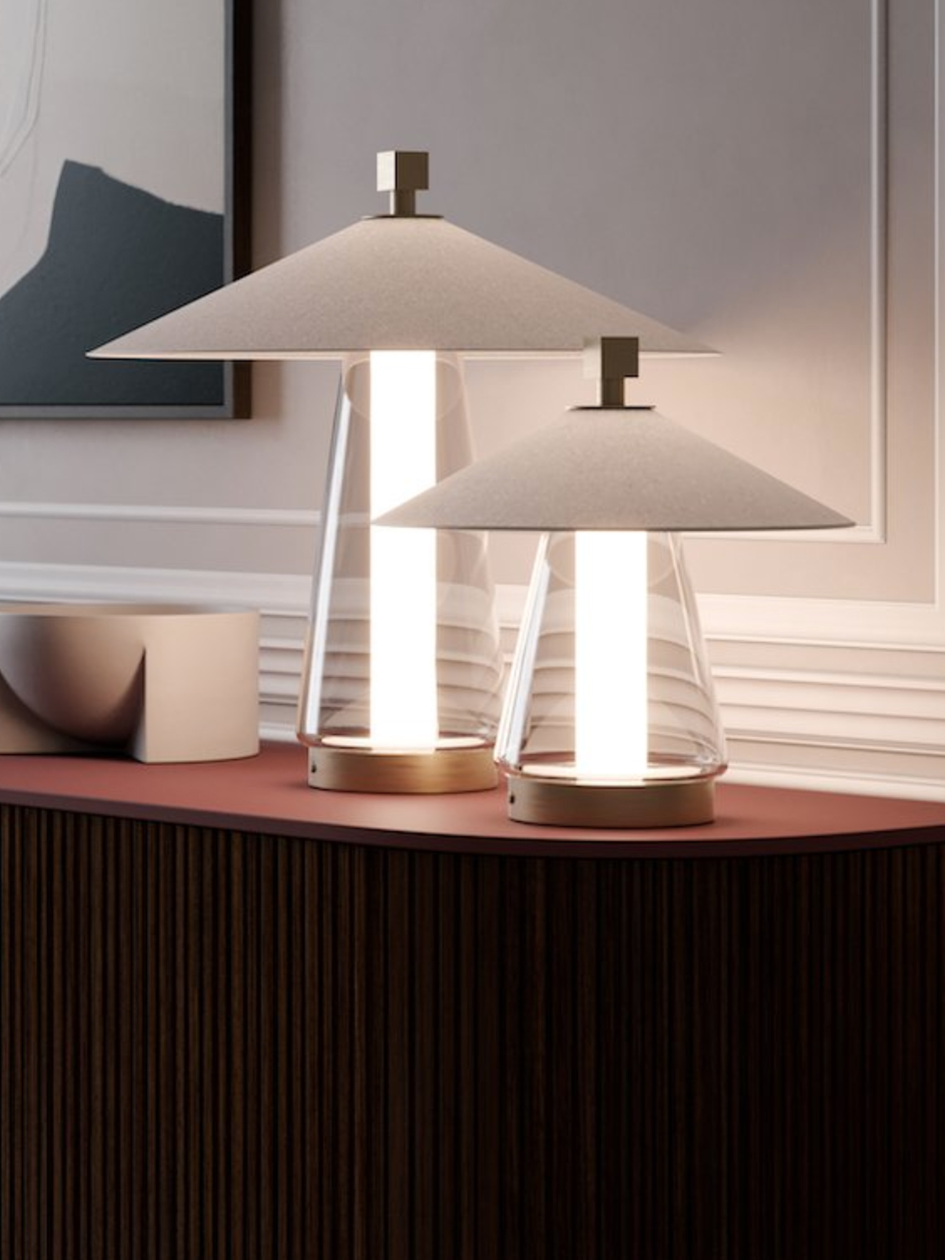 2. Asia, collezione che comprende modelli da tavolo, da parete e da sospensione di diverse dimensioni, per Contardi - ph. courtesy Contardi